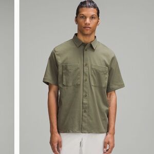 lululemon athletica Men's Casual Shirt - Olive and Taupe